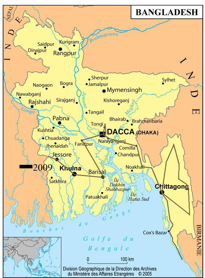 bangladesh map